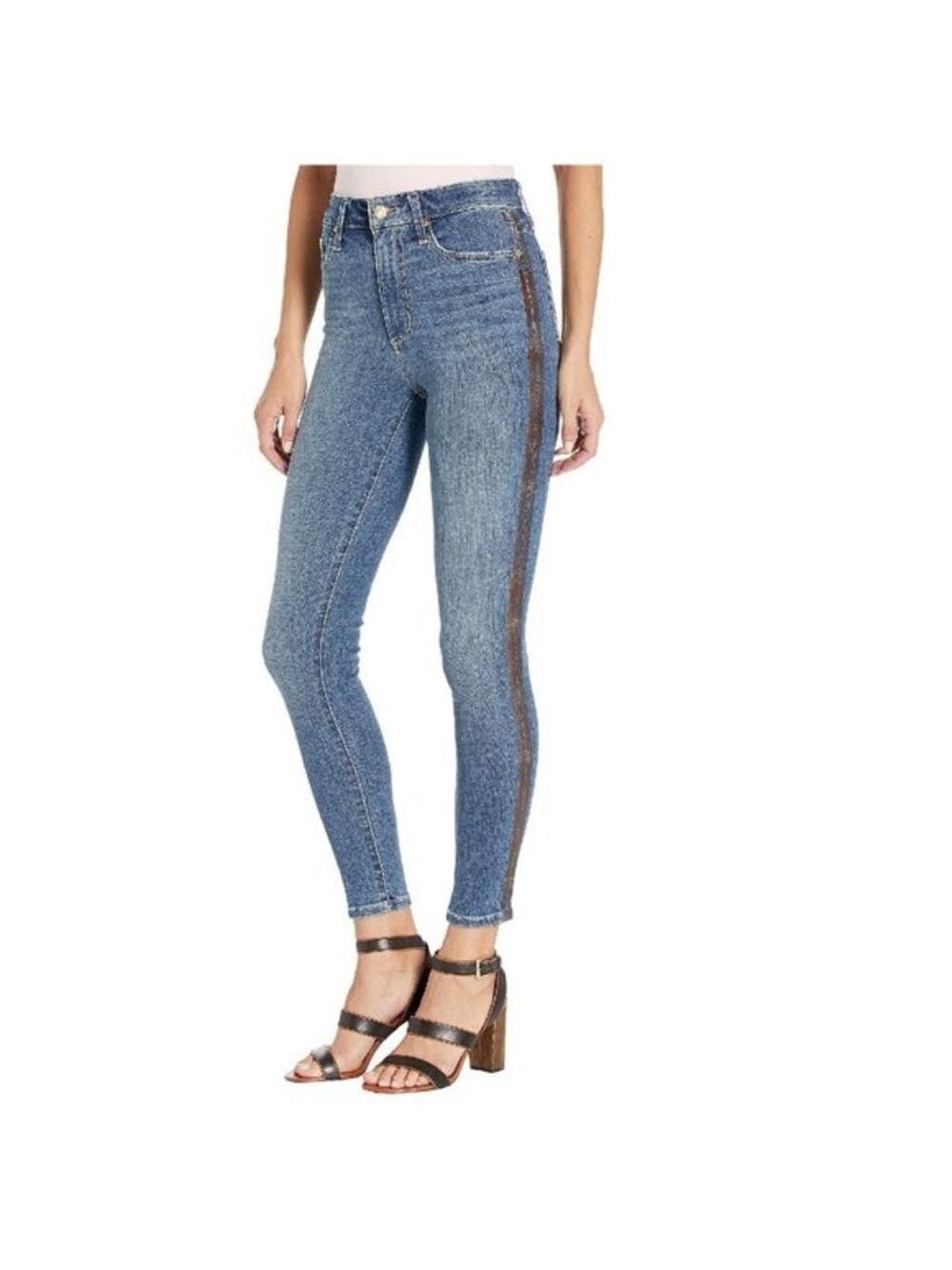 Joe's Jeans Charlie Cobra-Print Ankle Jeans.